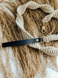The Macramé Leash — Natural